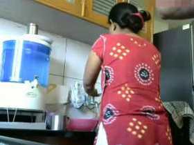 Desi couple's steamy kitchen sex scene