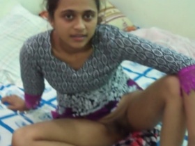 Desi college girl's real sex video with homeowner's daughter