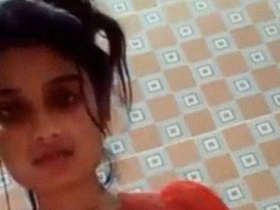 College girl shows off her body in a nude video for her boyfriend