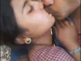 Outdoor romance with a village lover