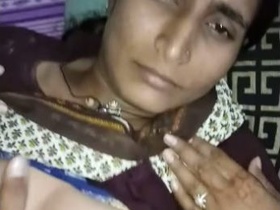 Hindi-language video of aunty's nighttime sexual encounter with neighbor