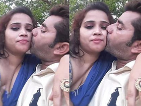 Husband films wife's park rendezvous, with boob press and smooches
