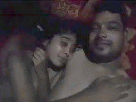 Desi couple enjoys night time sex in the village