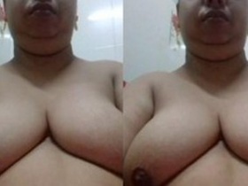 Busty bhabhi flaunting her large breasts