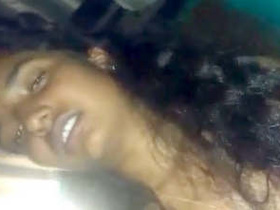 Exposed Indian girl flaunts her big boobs and gives head to her lover