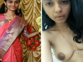 Desi girl flaunts her unshaved pussy and perky breasts in amateur video