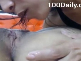 Tamil college girls engage in steamy lesbian sex
