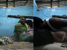 Tamil aunts get naughty with saree blouses and pussy licking