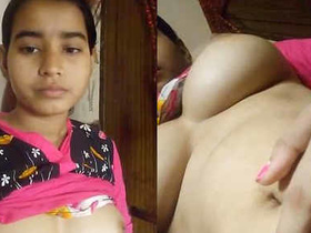 Cute Indian girl takes nude selfies for her BF