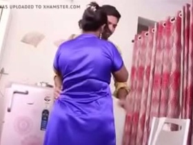 Desi bhabi's sex video with big boobs and baba