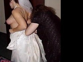 Aggressive brides go crazy in steamy video