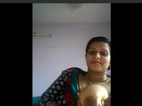 Busty nurse Mallu gets her tits sucked hard
