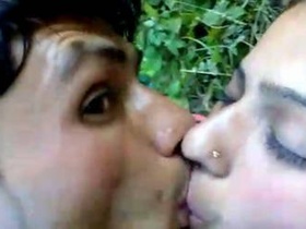 Desi couple enjoys outdoor sex in nature
