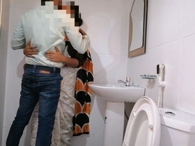 Desi porn star gets wild in the office bathroom
