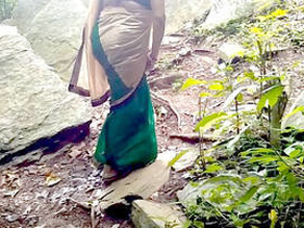 Indian best friend's mother gets wild outdoors