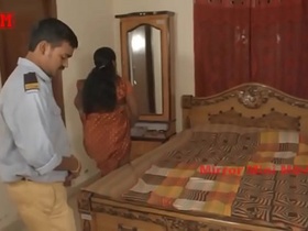 Aunty gets caught having sex with others and security guy