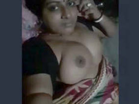 Indian babe flaunts her big tits and pussy in solo video