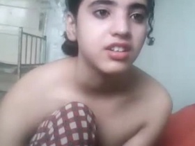 Innocent desi teen shows off her nude body and talks dirty on camera