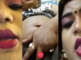 Chubby babe bhabhi enjoys phone sex with her lover
