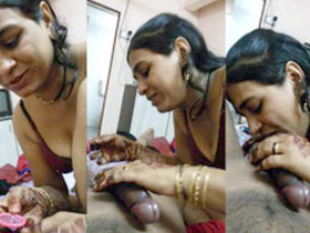 Desi bhabhi Shabnam performs a blowjob