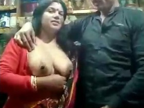 MILF aunty gives a hot blowjob to her lover