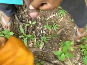 Desi couple gets naughty in the wild