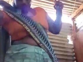 Bhabhi's husband cheats on her and gets fucked doggy style