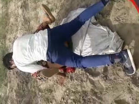 Randice gets double penetrated by two guys in the great outdoors