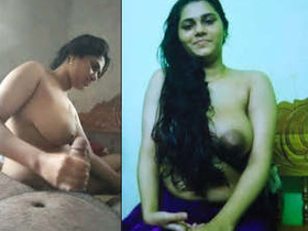 Newly added videos of a stunning Mallu wife in Part 7 of the series