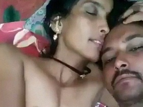 Romantic foreplay leads to passionate Indian lovers sex