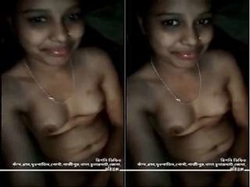 Exclusive video of a cute Indian girl in the nude