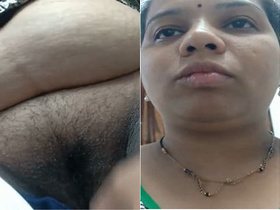 Exclusive video of a horny bhabhi showing off her tits and pussy