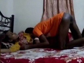 Desi sex tube video of real Indian aunt and nephew having sex