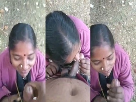 Desi aunty gets naughty in the great outdoors