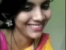 Indian cutie pleasures herself on video call