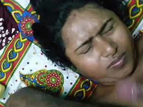 Hubby shoots his load on his wife's Bengali face after intense lovemaking