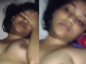 Beautiful girlfriend gets fucked by her boyfriend in a steamy video
