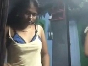 Tricia Tamil's nude dress transformation in a solo video