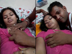 A couple from the subcontinent bares their breasts and performs oral sex