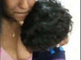 Small-breasted Indian girl gives oral pleasure to her lover