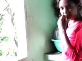 Father and daughter get wild in the kitchen in this village video