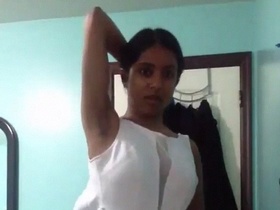 Watch this sexy girl strip down and get naked for her boyfriend