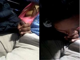 Desi couple enjoys a wild bus ride and blowjob in exclusive video