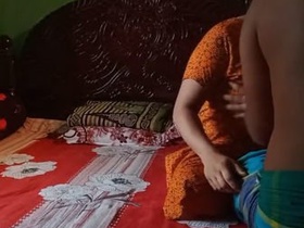 Sister gets naughty while home alone and films XXX video