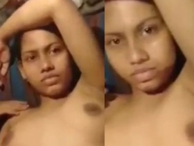 Bengali teen fights with an old man in a porn video