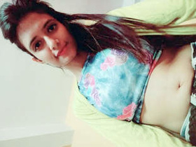 Cute Desi teen goes nude and shows off her body