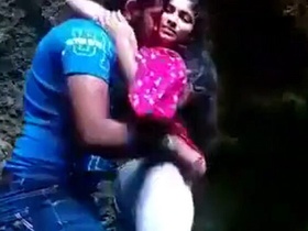 Indian couple engages in outdoor sex in a public area