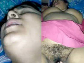 Fatty bhabhi pleasures herself with her fingers while being watched by her lover