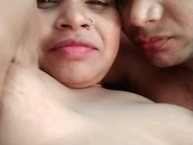 Beautiful couple shares romance in live video