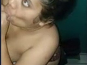 Mature woman gives blowjob before riding